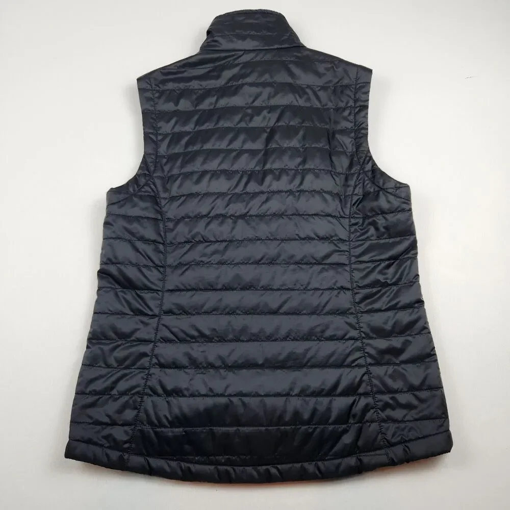 Charles River Radius Quilted Vest Primaloft Black Full Zip Womens M Pockets